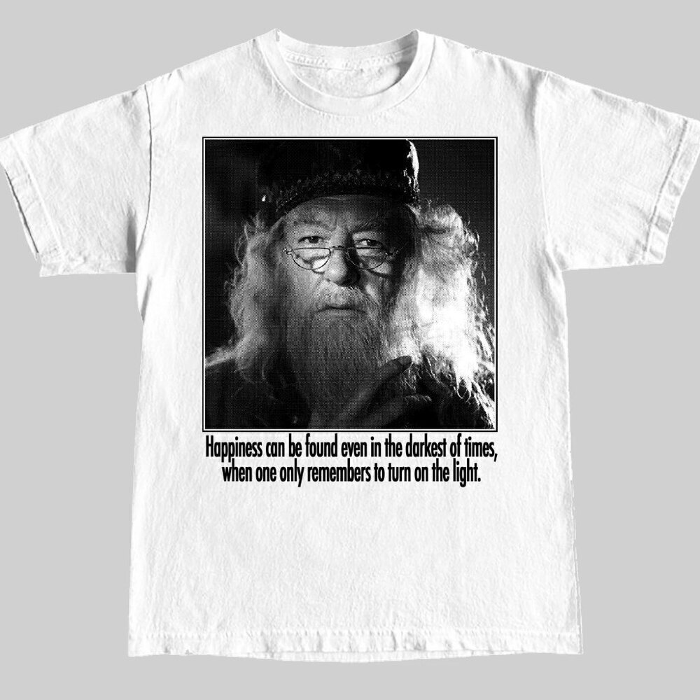 Dumbledore 'Happiness...' Tribute Unisex T Shirt .